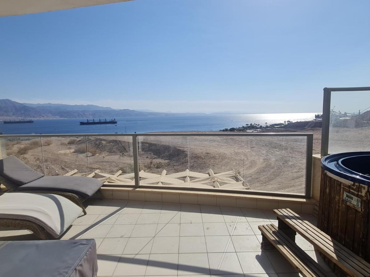 Top-Luxury Exclusive Аpt With Jacuzzi In Front Of The Sea Eilat Buitenkant foto