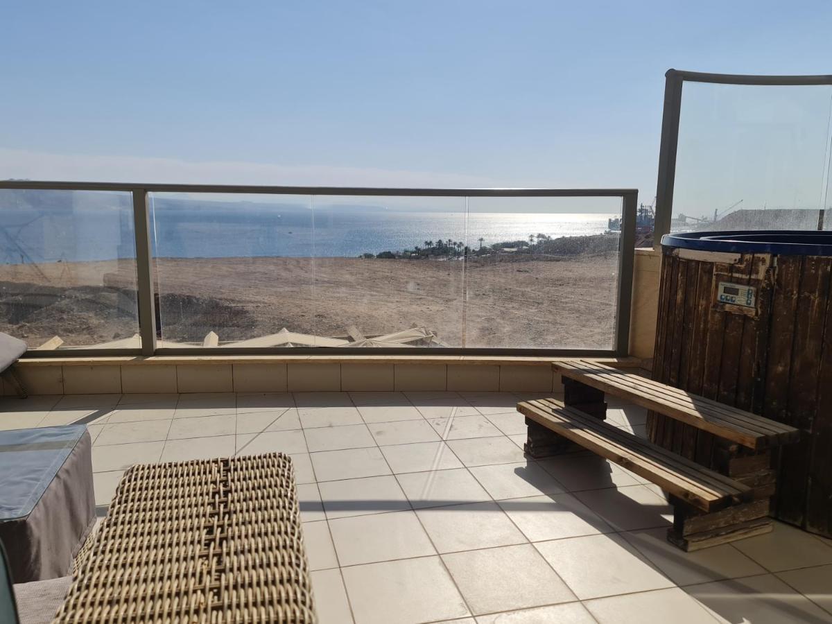 Top-Luxury Exclusive Аpt With Jacuzzi In Front Of The Sea Eilat Buitenkant foto